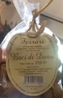 Mängden socker i Baci di dama