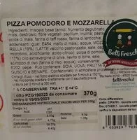Mängden socker i Pizza pomodoro mozzarella senza glutine