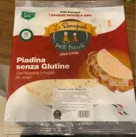 Mängden socker i Piadina senza glutine