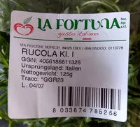 Mängden socker i Rucola Kl. 1