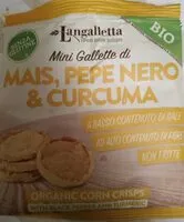 Mängden socker i Mini gallette di mais, pepe nero e curcuma