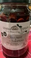 Mängden socker i Olive nere in salamoia