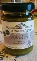 Mängden socker i Pesto di ceci biologico