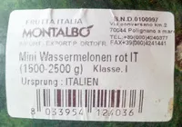 Mängden socker i Mini Wassermelonen rot