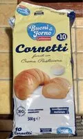 Mängden socker i Cornetti con crema pasticcera