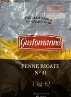 Mängden socker i penne rigate