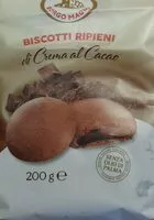 Mängden socker i Biscotti ripieni di crema al cacao