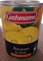 Mängden socker i Ananas in fette allo sciroppo