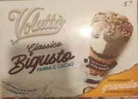 Mängden socker i Gelato voluttà classico bigusto panna e cacao