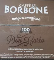 Mängden socker i Caffè Borbone