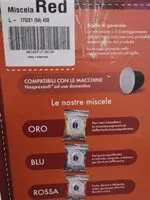 Mängden socker i Caffè Borbone miscela Red