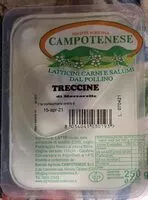 Mängden socker i Treccine di mozzarelle