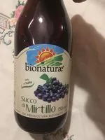 Mängden socker i Succo di mirtillo