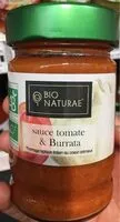 Mängden socker i Sauce tomate & burrata