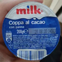 Mängden socker i Coppa al cacao con panna