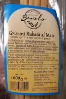 Mängden socker i Grissini Rubatà al mais