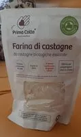Mängden socker i Farina di castagne biologiche essiccate
