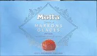 Mängden socker i Marron Glacés interi