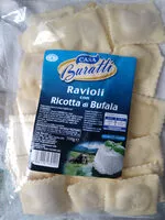 Mängden socker i Ravioli con ricotta di bufala