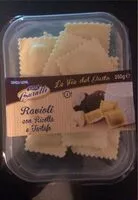 Mängden socker i Ravioli con ricotta e tartufo