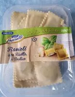 Mängden socker i Ravioli con ricotta e basilico