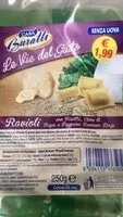 Mängden socker i Pasta fresca con ripieno alla ricotta e cime di rapa