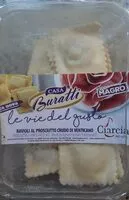 Mängden socker i Ravioli prosciutto crudo di Venticano