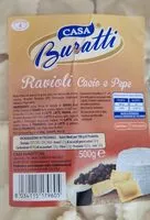 Mängden socker i Ravioli cacio e pepe