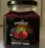 Mängden socker i Confettura extra mirtilli rossi