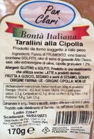 Mängden socker i Tarallini alla cipolla