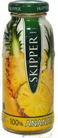 Mängden socker i Zuegg Skipper Ananas 100% Vetro ML 200