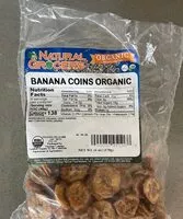 Mängden socker i Banana Coins Organic