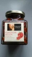 Mängden socker i Pomodori Secchi di Puglia in Allo di Olivia