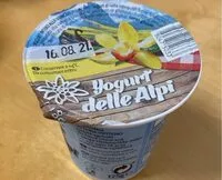 Mängden socker i Yogurt delle Alpi - 125g - Gusto vaniglia