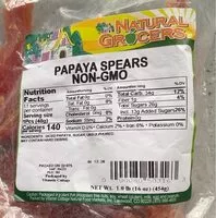 Mängden socker i Papaya spears