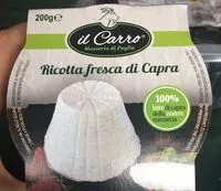 Mängden socker i Ricotta fresca di capra