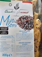 Mängden socker i Gressins artisanaux aux graines