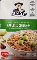 Mängden socker i Instant Oatmeal Apples & Cinnamon
