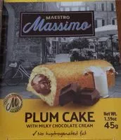 Mängden socker i Plum Cake with milky chocolate cream