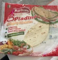 Mängden socker i Piadine sfogliate