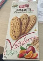 Mängden socker i Biscotti con cereali e frutta