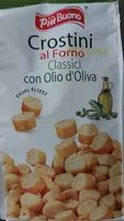 Mängden socker i Crostini al forno classici con olio d'oliva