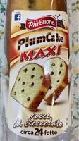 Mängden socker i PlumCakeMAXI gocce di cioccolato