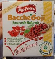 Mängden socker i Bacche di Goji essiccate