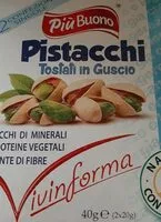 Mängden socker i Pistacchi Tostati in guscio