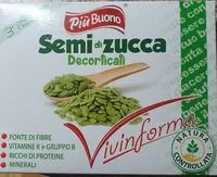 Mängden socker i Semi di zucca