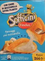 Mängden socker i Sofficini formaggi più mozzarella