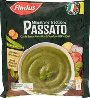 Mängden socker i Minestrone tradizione passato con verdure igp e dop
