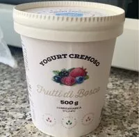 Mängden socker i Yogurt cremoso frutti di bosco