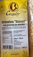 Mängden socker i Gressins "stirati" aux graines de sesames